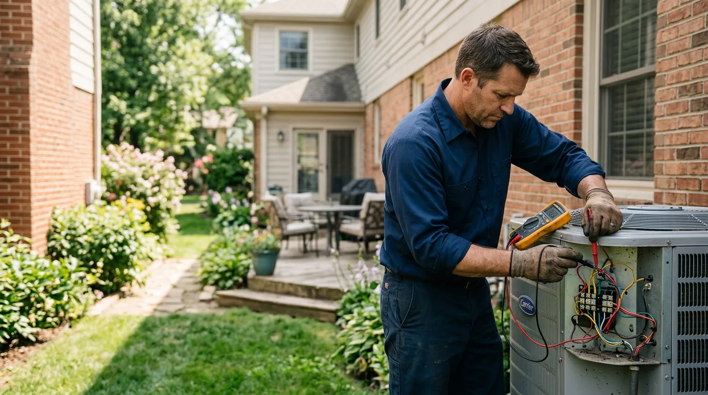 HVAC technician working near Brookhaven, MS